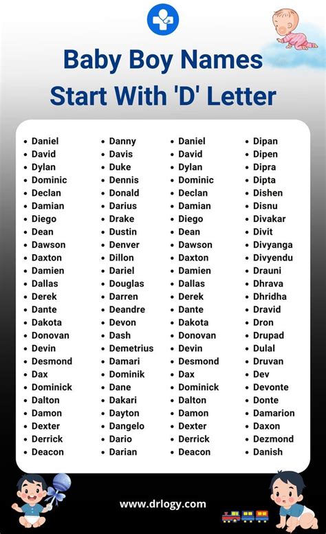 501 Boy Names That Start With D (with Meanings and Popularity).